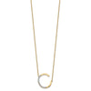 Sideways Diamond Initial Necklaces