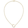 Sideways Diamond Initial Necklaces