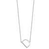 Sideways Diamond Initial Necklaces