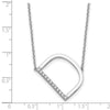 Sideways Diamond Initial Necklaces