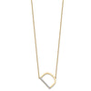 Sideways Diamond Initial Necklaces