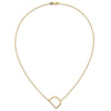 Sideways Diamond Initial Necklaces