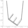 Sideways Diamond Initial Necklaces