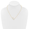 Sideways Diamond Initial Necklaces