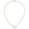 Sideways Diamond Initial Necklaces