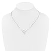 Sideways Diamond Initial Necklaces