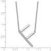 Sideways Diamond Initial Necklaces