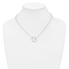 Sideways Diamond Initial Necklaces