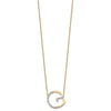 Sideways Diamond Initial Necklaces