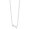 Sideways Diamond Initial Necklaces