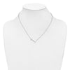 Sideways Diamond Initial Necklaces