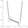 Sideways Diamond Initial Necklaces