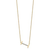 Sideways Diamond Initial Necklaces