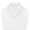 Sideways Diamond Initial Necklaces