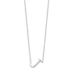 Sideways Diamond Initial Necklaces