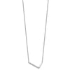 Sideways Diamond Initial Necklaces