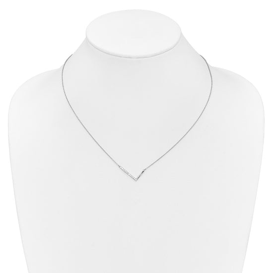 Sideways Diamond Initial Necklaces