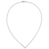 Sideways Diamond Initial Necklaces