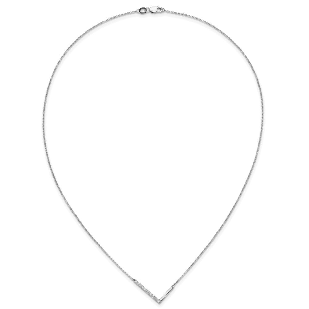 Sideways Diamond Initial Necklaces