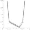 Sideways Diamond Initial Necklaces