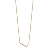 Sideways Diamond Initial Necklaces