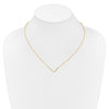 Sideways Diamond Initial Necklaces