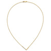 Sideways Diamond Initial Necklaces