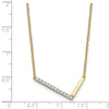 Sideways Diamond Initial Necklaces