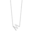 Sideways Diamond Initial Necklaces