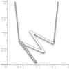 Sideways Diamond Initial Necklaces