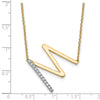 Sideways Diamond Initial Necklaces