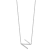 Sideways Diamond Initial Necklaces