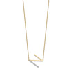Sideways Diamond Initial Necklaces