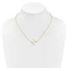Sideways Diamond Initial Necklaces