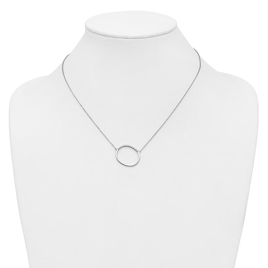 Sideways Diamond Initial Necklaces
