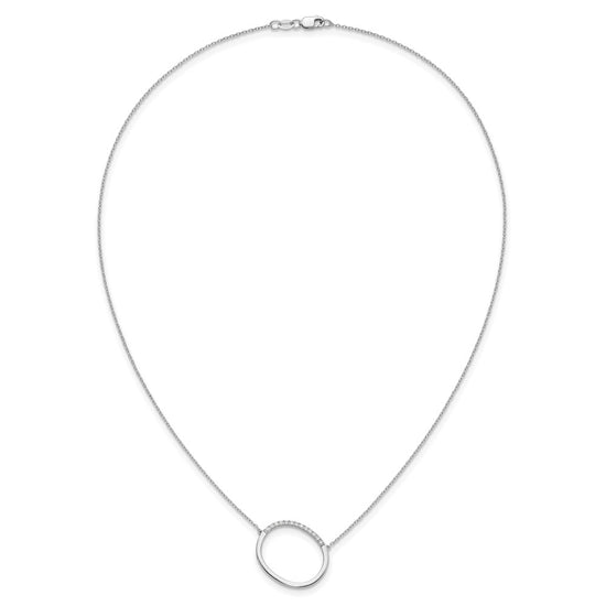 Sideways Diamond Initial Necklaces