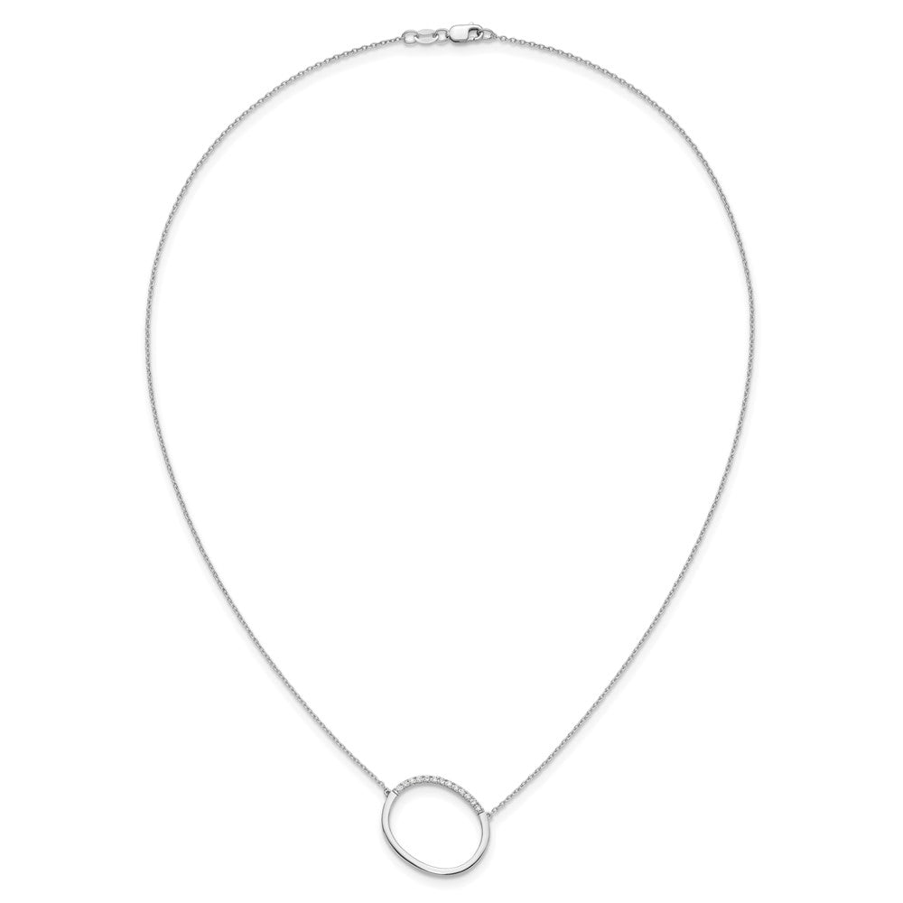 Sideways Diamond Initial Necklaces