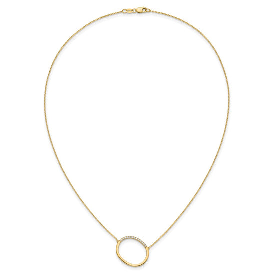 Sideways Diamond Initial Necklaces