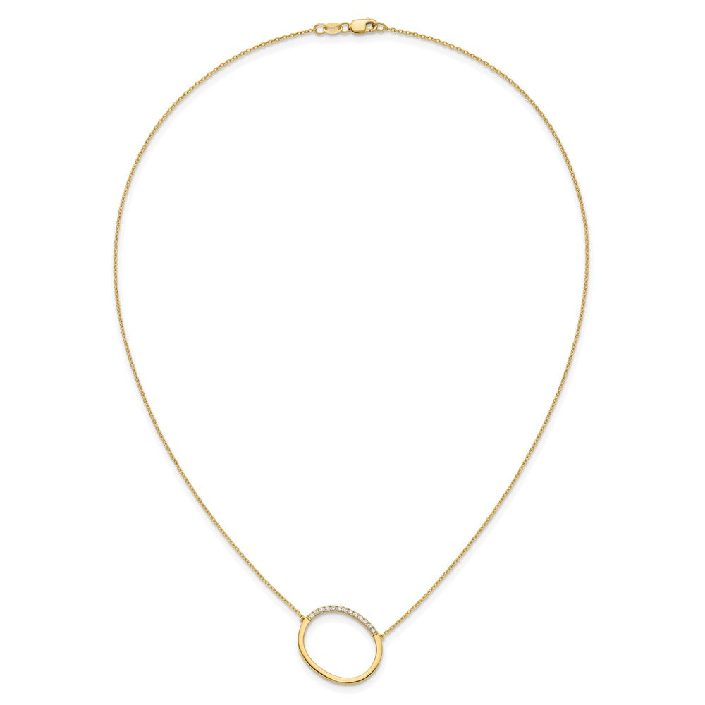 Sideways Diamond Initial Necklaces