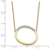 Sideways Diamond Initial Necklaces