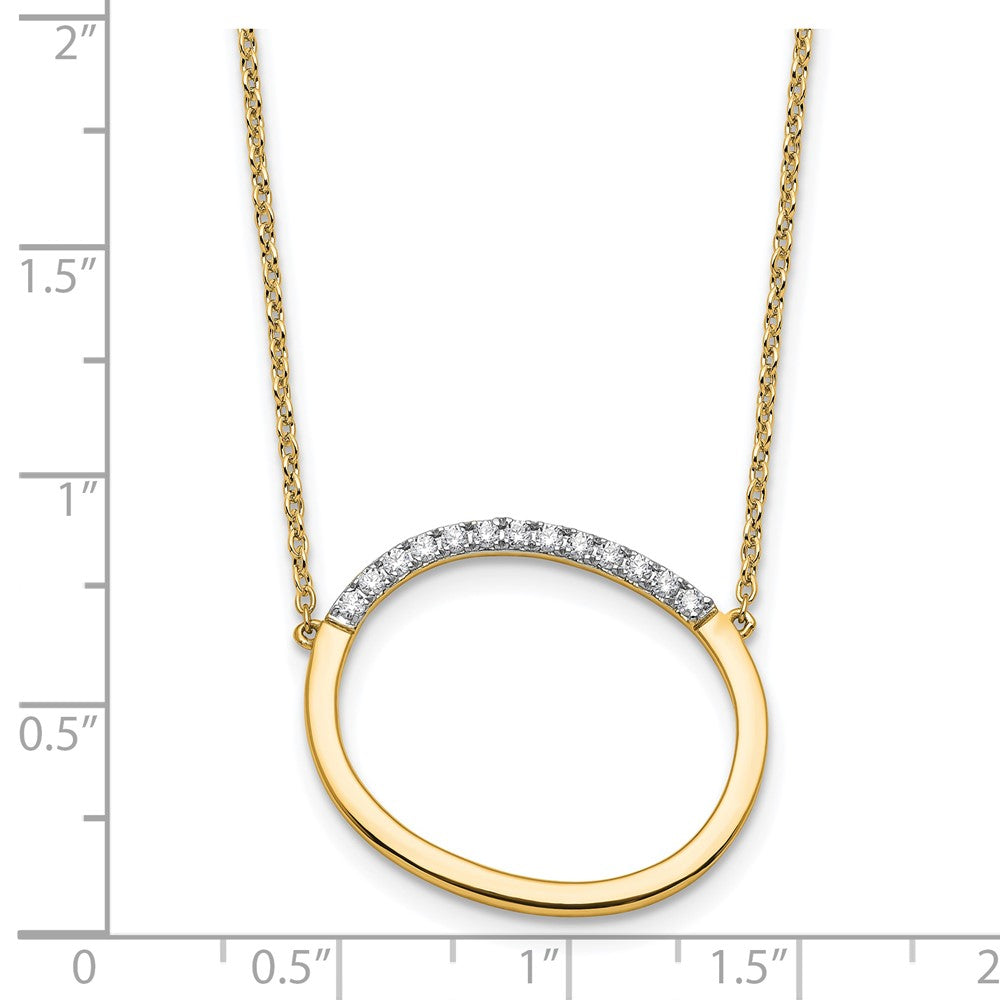 Sideways Diamond Initial Necklaces