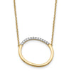 Sideways Diamond Initial Necklaces