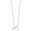 Sideways Diamond Initial Necklaces