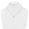 Sideways Diamond Initial Necklaces