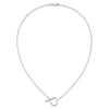 Sideways Diamond Initial Necklaces