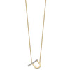 Sideways Diamond Initial Necklaces