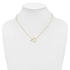 Sideways Diamond Initial Necklaces