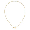Sideways Diamond Initial Necklaces