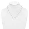 Sideways Diamond Initial Necklaces