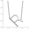 Sideways Diamond Initial Necklaces